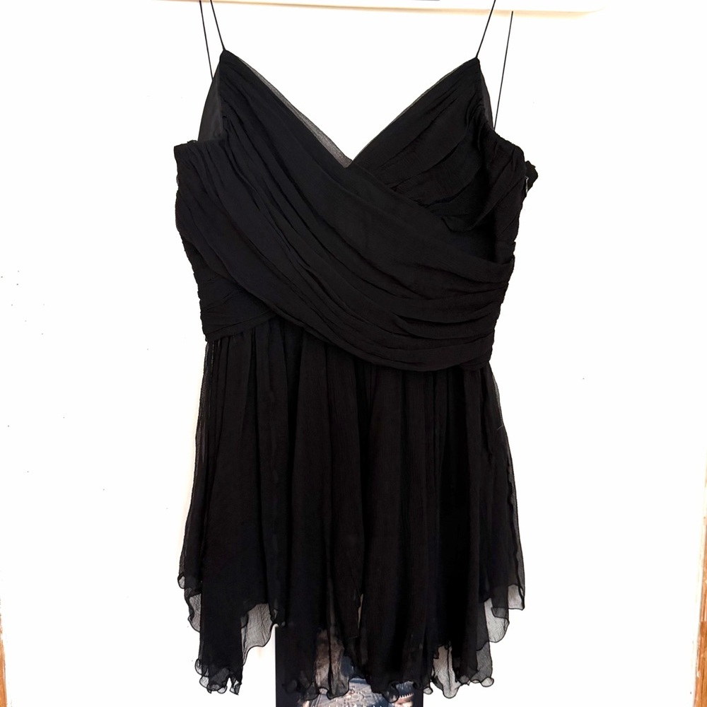 Chloe Black Silk Bustier Camisole